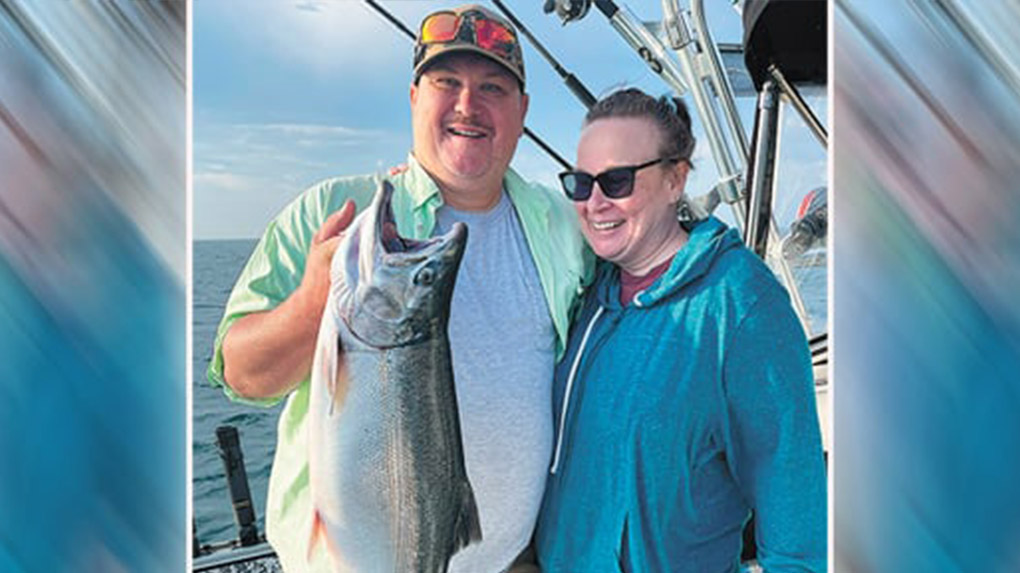 Record Coho Salmon with Captain Kent